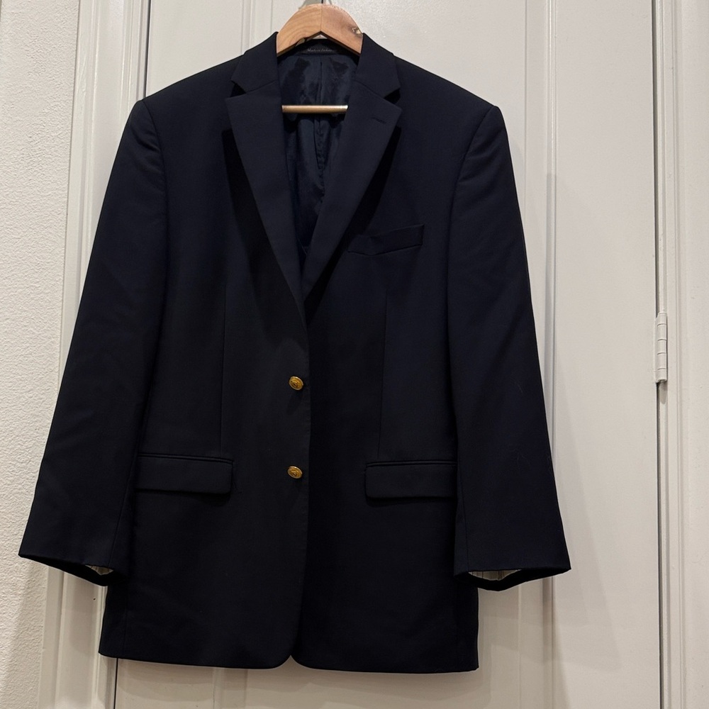 Ralph Lauren Navy Blazer with Gold Buttons - Picture 3 of 16